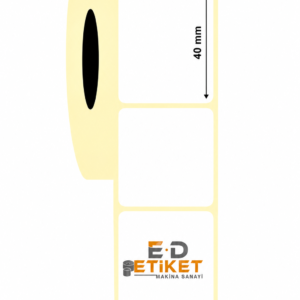 30mm x 40mm Kuşe Etiket