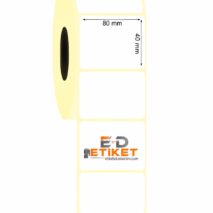 80mm x 40mm Termal Etiket