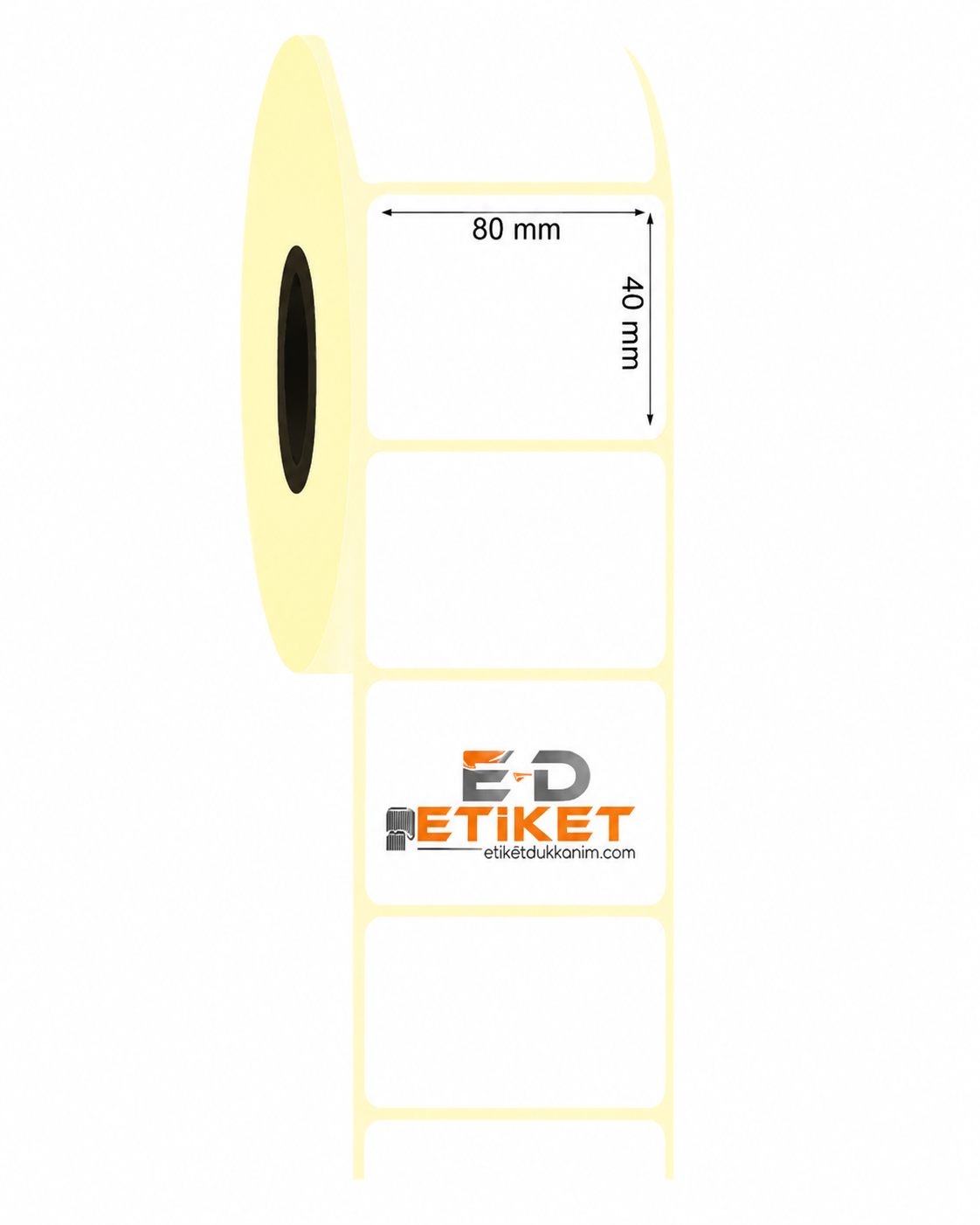 80mm x 40mm Termal Etiket