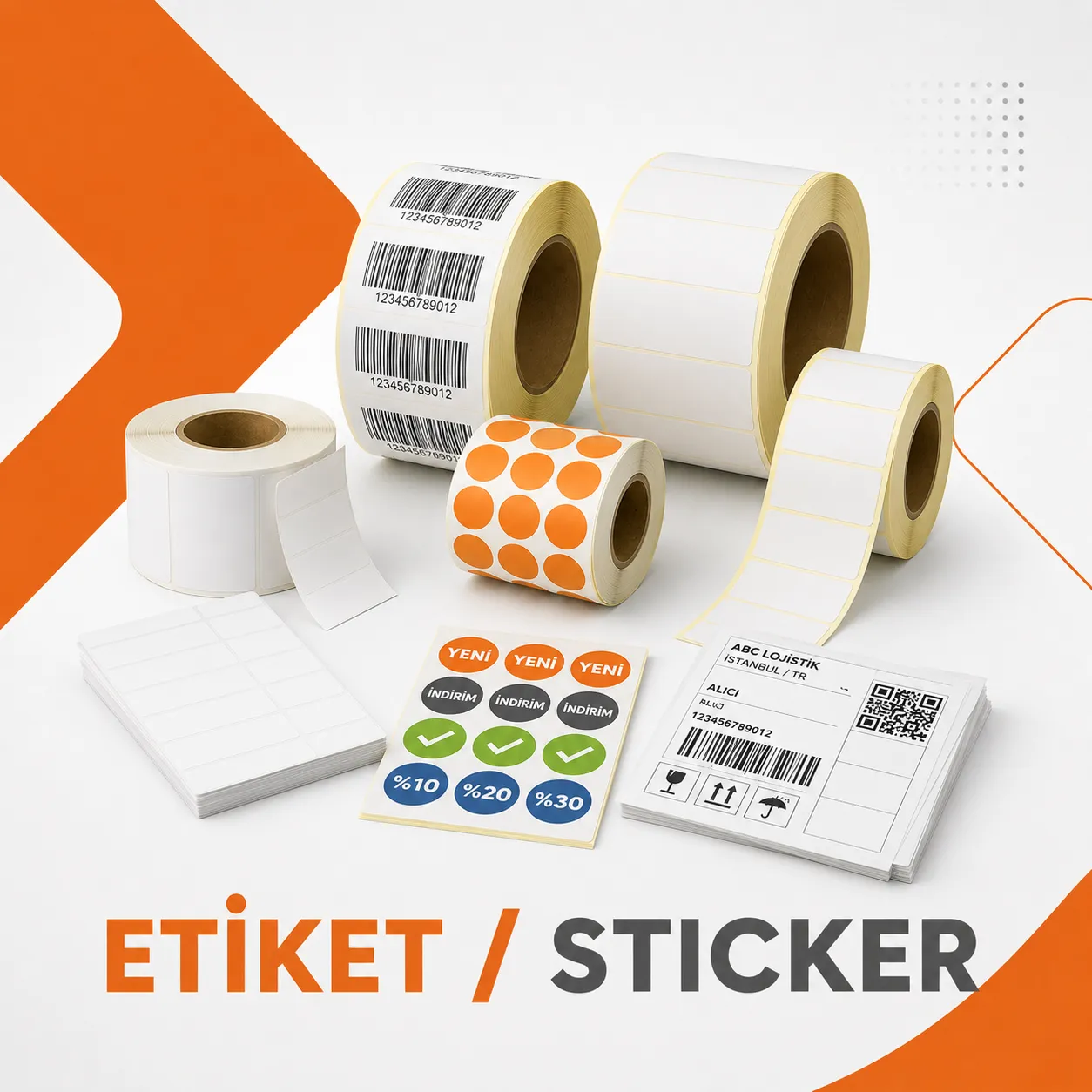 Etiket ve sticker ürünleri